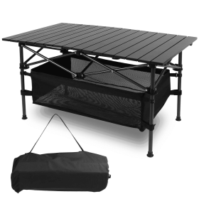 Folding Table with Storage Bag. Durable Metal Tripod Base. Ideal for Beach, Picnic, BBQ & Patio. Lightweight, Compact for Indoor/Outdoor Use